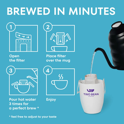 Drip Coffee With Electrolytes — Two Bean Coffee Electrolyte Blend